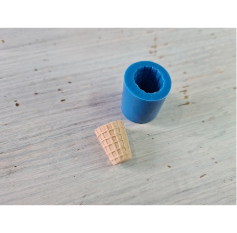 Silicone mold, Ice cream cone, ~ Ø 1 cm, ~ H: 1.8 cm