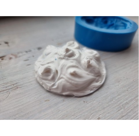 Silicone mold, Lemon meringue topping mold, swirls, ~Ø 6.5 cm