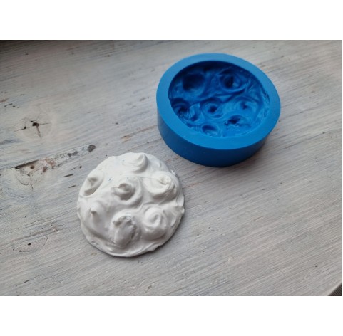Silicone mold, Lemon meringue topping mold, swirls, ~Ø 6.5 cm