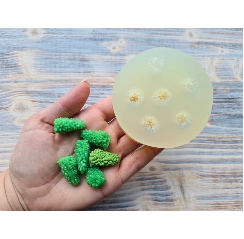 Silicone mold, Bunches of grapes, large, 6 elements, ~ Ø 1.6 cm, H:2.8 cm
