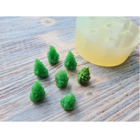 Silicone mold, Bunches of grapes, medium, 7 elements, ~ Ø 1.3 cm, H:2.2 cm