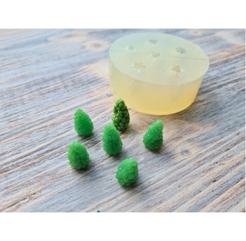 Silicone mold, Bunches of grapes, small, 6 elements, ~ Ø 1 cm, H:2 cm