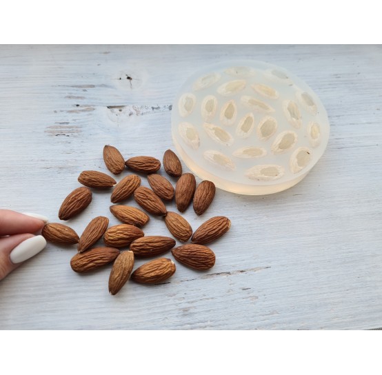Silicone mold, almonds, 20 pcs., ~ 2-2.5 cm