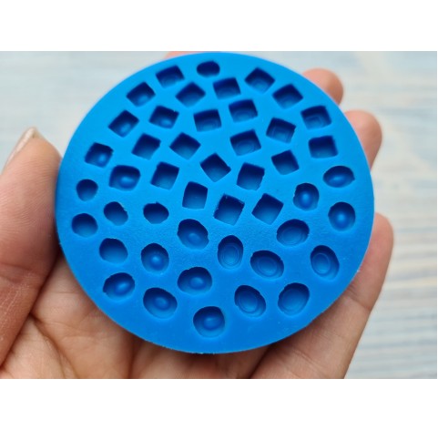 Silicone mold, Miniature soap, 1:12, 45 pcs., ~ Ø 0.6-0.7 cm