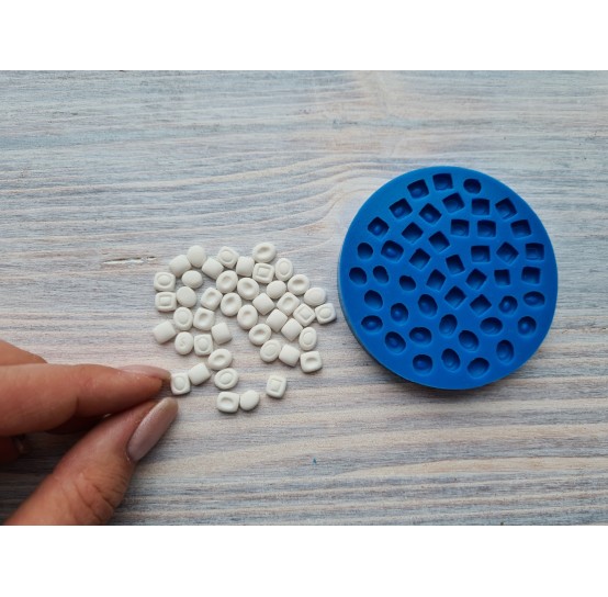 Silicone mold, miniature soap, 1:12 miniature, 45 pcs, Ø 0,6-0,7 cm