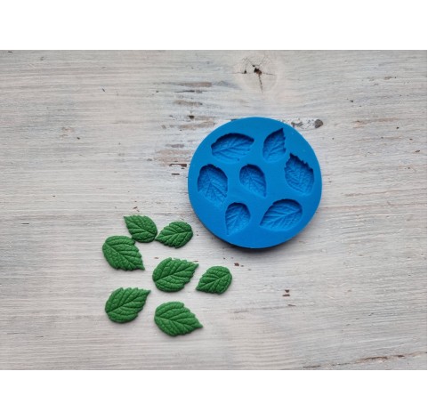 Silicone mold, Mint leaves, 7 pcs., ~ 2-2.5 cm