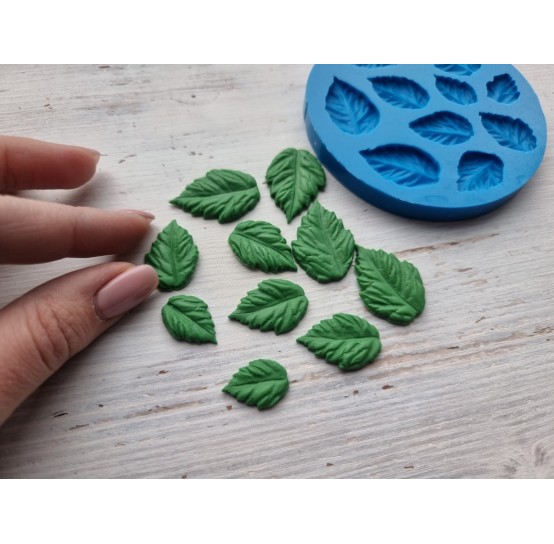 Silicone mold, Leaves, 10 pcs., ~ 1.9-3 cm
