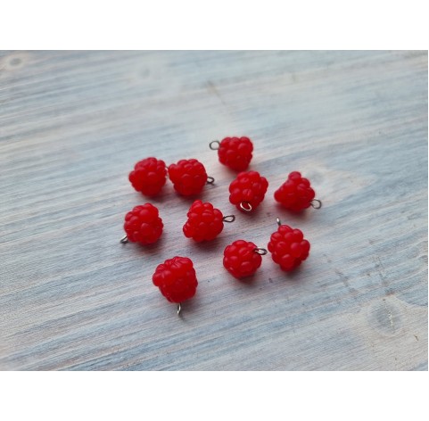 Polymer clay figurines, Raspberry, 5 pcs., ~ 1 cm
