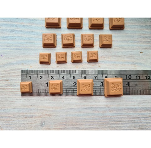 Polymer clay figurines, Milk chocolate, 5 pcs., ~ 1.5 cm