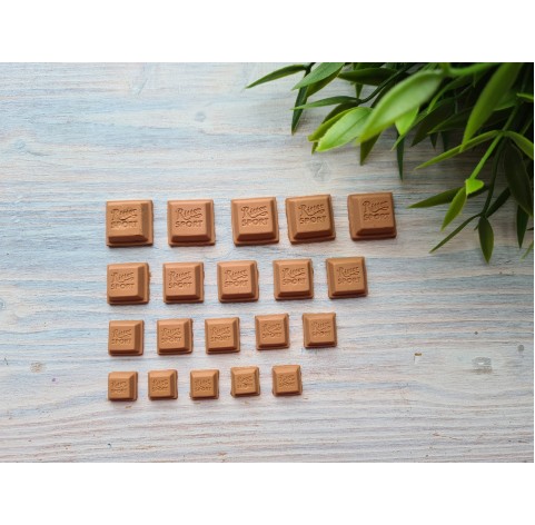 Polymer clay figurines, Milk chocolate, 5 pcs., ~ 1.5 cm
