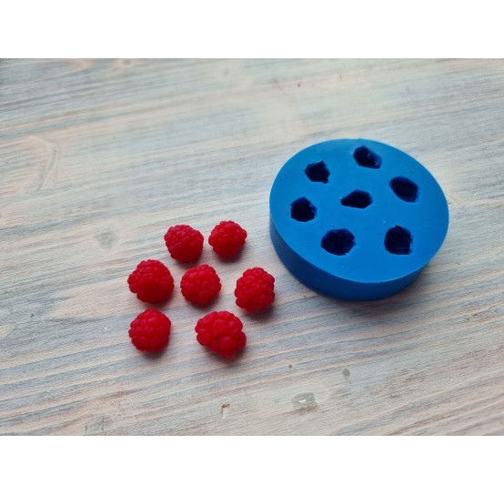Silicone mold, Natural raspberry M,7 pcs., ~ Ø 1.2-1.6 cm