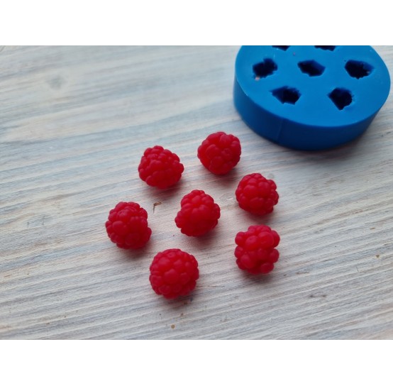 Silicone mold, Natural raspberry S, 7 pcs., ~ Ø 1.1-1.5 cm