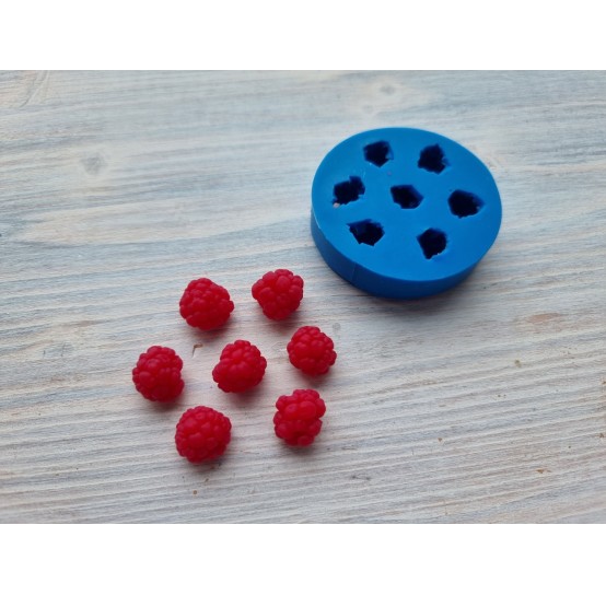 Silicone mold, Natural raspberry S, 7 pcs., ~ Ø 1.1-1.5 cm
