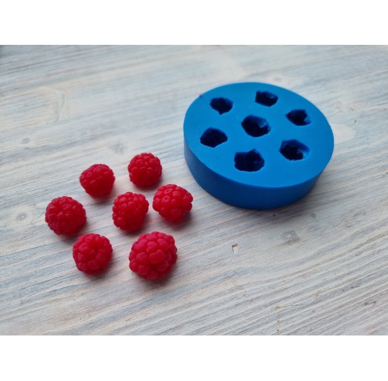 Silicone mold, Natural raspberry L, 7 pcs., ~ Ø 1.5-2 cm