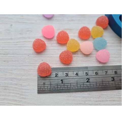 Silicone mold, Sugar rounded triangles, 15 pcs., ~ 1.4 cm