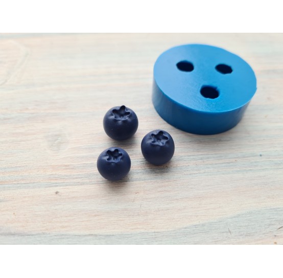 Silicone mold, Handmade blueberry, 3 elements, ~ Ø 1-1.2 cm, H:1-1.1 cm