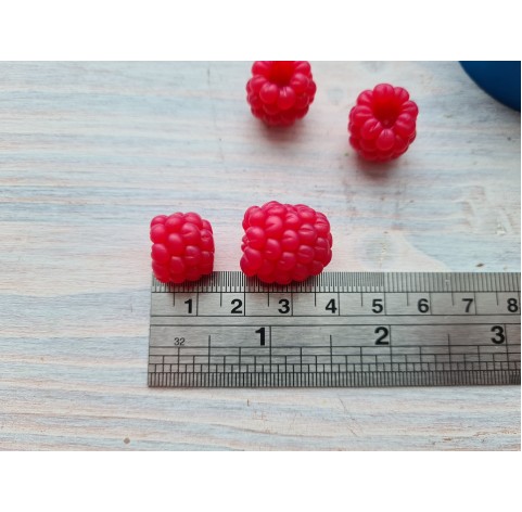 Silicone mold, Handmade raspberry, inverted, 4 elements, ~ Ø 1.3-1.6 cm, H:1.2-1.7 cm