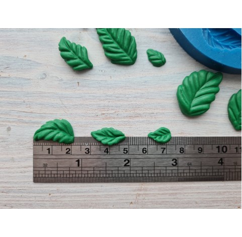 Silicone mold, Set of leaves 6, 11 pcs., ~ 1.3-3.3 cm