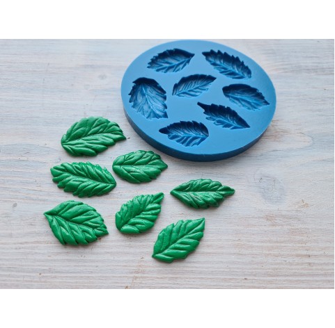 Silicone mold, Set of leaves 7, 7 pcs., ~ 2.5-3.8 cm