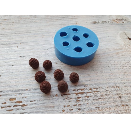 Silicone mold, mini cones, 7 pcs., ~ H 0.9 cm