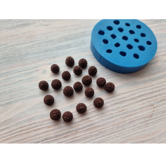 Silicone mold, mini cones, 19 pcs., ~ H 1.1-1.3 cm