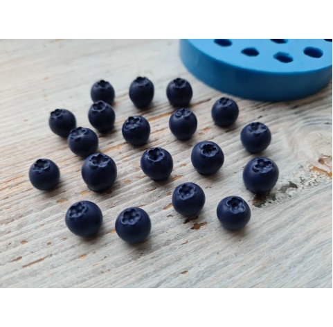Silicone mold, Handmade blueberry, S, 19 pcs., ~ Ø 1.2-1.4 cm, H:0.8-1 cm