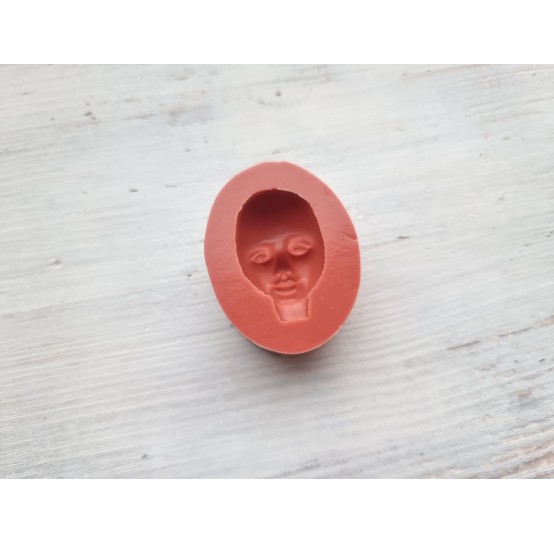 Silicone mold, Doll face 2, ~ 2*3.1 cm