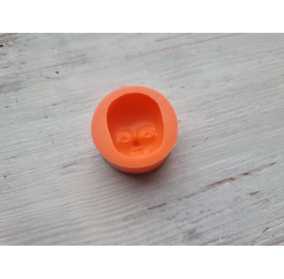 Silicone mold, Doll face 3, ~ 2.5*2.8 cm