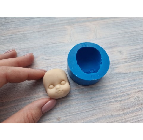 Silicone mold, Doll face 7, ~ 3 * 4 cm