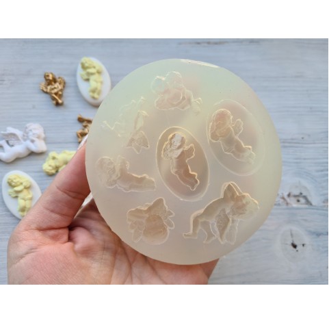 Silicone mold, angels, 7 pcs., ~ 2.3-4 cm
