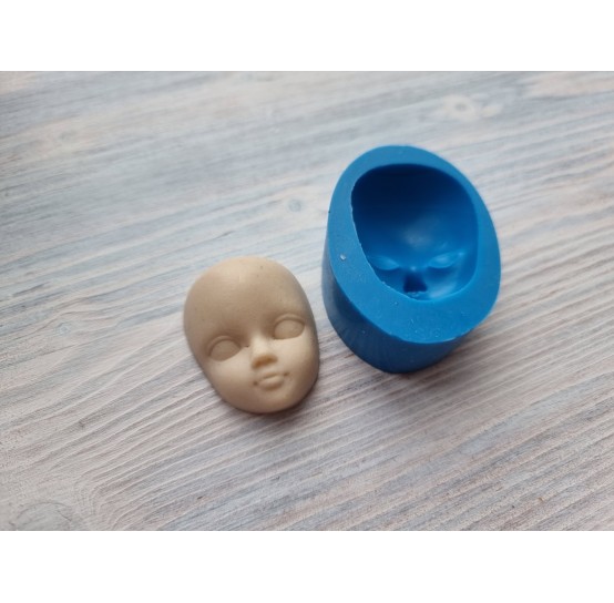 Silicone mold, Doll face 8 ~ 4.3*3.2 cm
