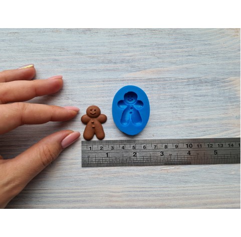Silicone mold, Gingerbread man, ~ 2.5 * 3.5 cm