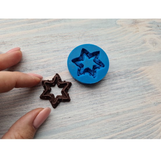 Silicone mold, Cookie star, large, ~ 3.2 cm