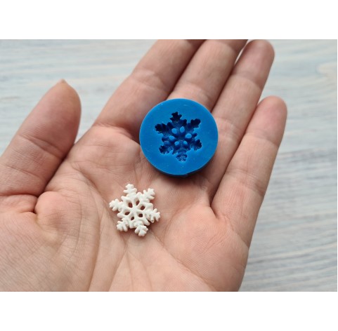 Silicone mold, Snowflake, style 2, small, ~ 2 cm