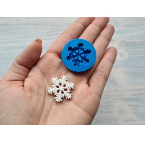 Silicone mold, Snowflake, style 3, large, ~ 2.8 cm