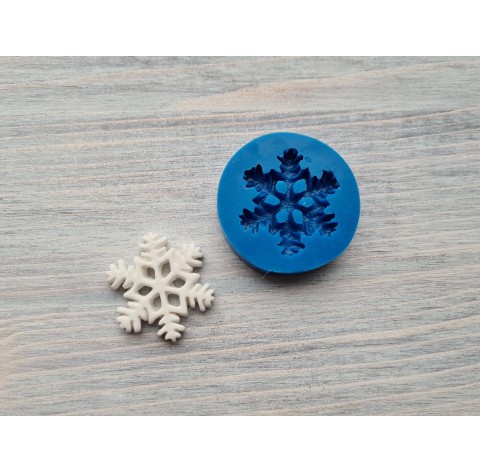 Silicone mold, Snowflake, style 3, large, ~ 2.8 cm