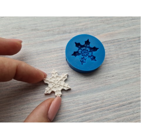 Silicone mold, Snowflake, style 4, large, ~ 2.8 cm