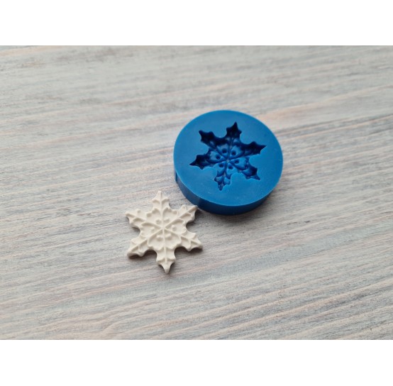 Silicone mold, Snowflake 2, large, ~ 2.8 cm