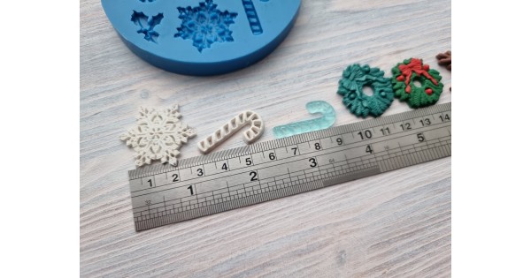 Silicone Mold of Snowflakes, 4 Pcs., 1.8-2.5 Cm, Modeling Tool for  Accessories, Jewelry and Home Decor, Shape for Polymer Clay 