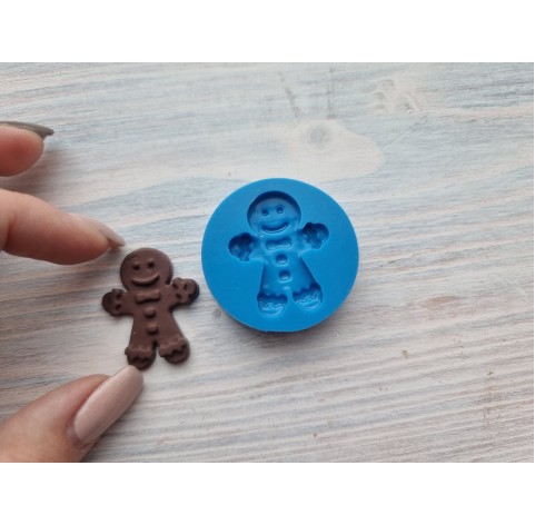 Silicone mold, ginger cookie male, ~ 2.6 * 3.2 cm
