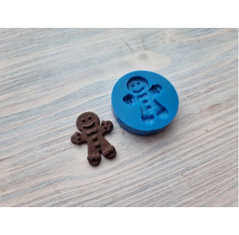 Silicone mold, ginger cookie male, ~ 2.6 * 3.2 cm