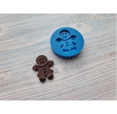 Silicone mold, Ginger cookie woman, ~ 2.6 * 3.2 cm