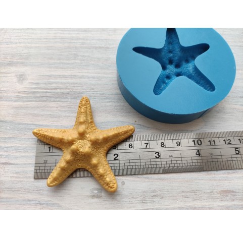 Silicone mold, Starfish, ~ 6.5 cm