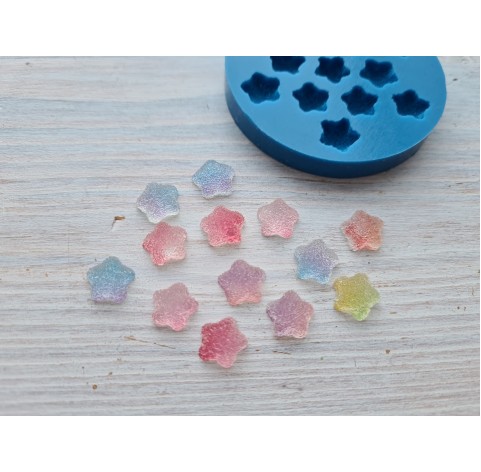 Silicone mold, Sugar stars, small, 13 pcs., ~ 1.2 cm