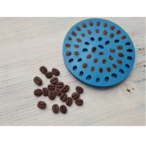 Silicone mold, Coffee beans, 55 beans, ~ 0.5-1 cm