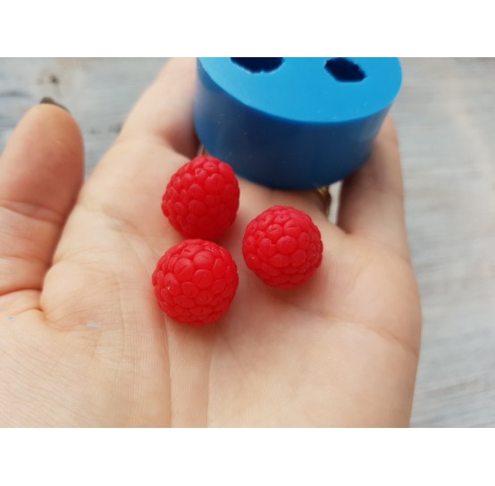 Silicone mold, Handmade raspberry, conical, S, 3 elements, ~ Ø 1.2-1.3 cm, H:1.3-1.5 cm