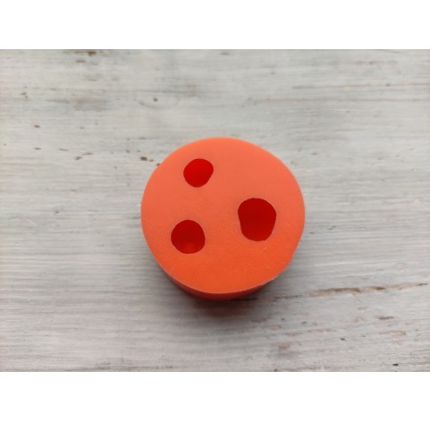 Silicone mold, Cherry, style 3, 3 elements, ~ Ø 1.5-2 cm, H:1.2-1.6 cm