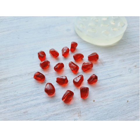 Silicone mold, Pomegranate, 17 elements, ~ 0.8-1.1 cm, H:0.7 cm