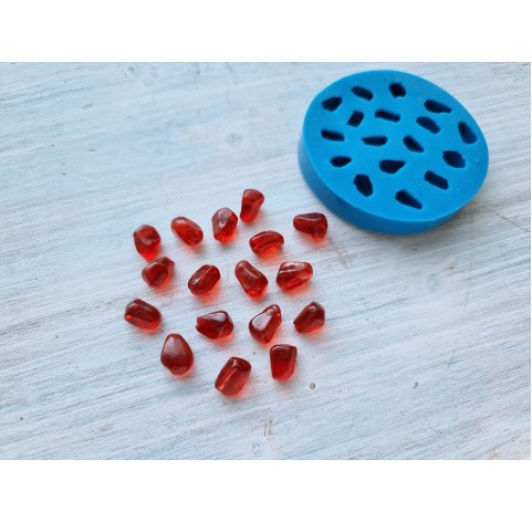 Silicone mold, Pomegranate, 17 elements, ~ 0.8-1.1 cm, H:0.7 cm