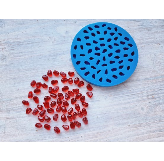 Silicone mold, Pomegranate, 60 elements, ~ 0.8-1.1 cm, H:0.7 cm